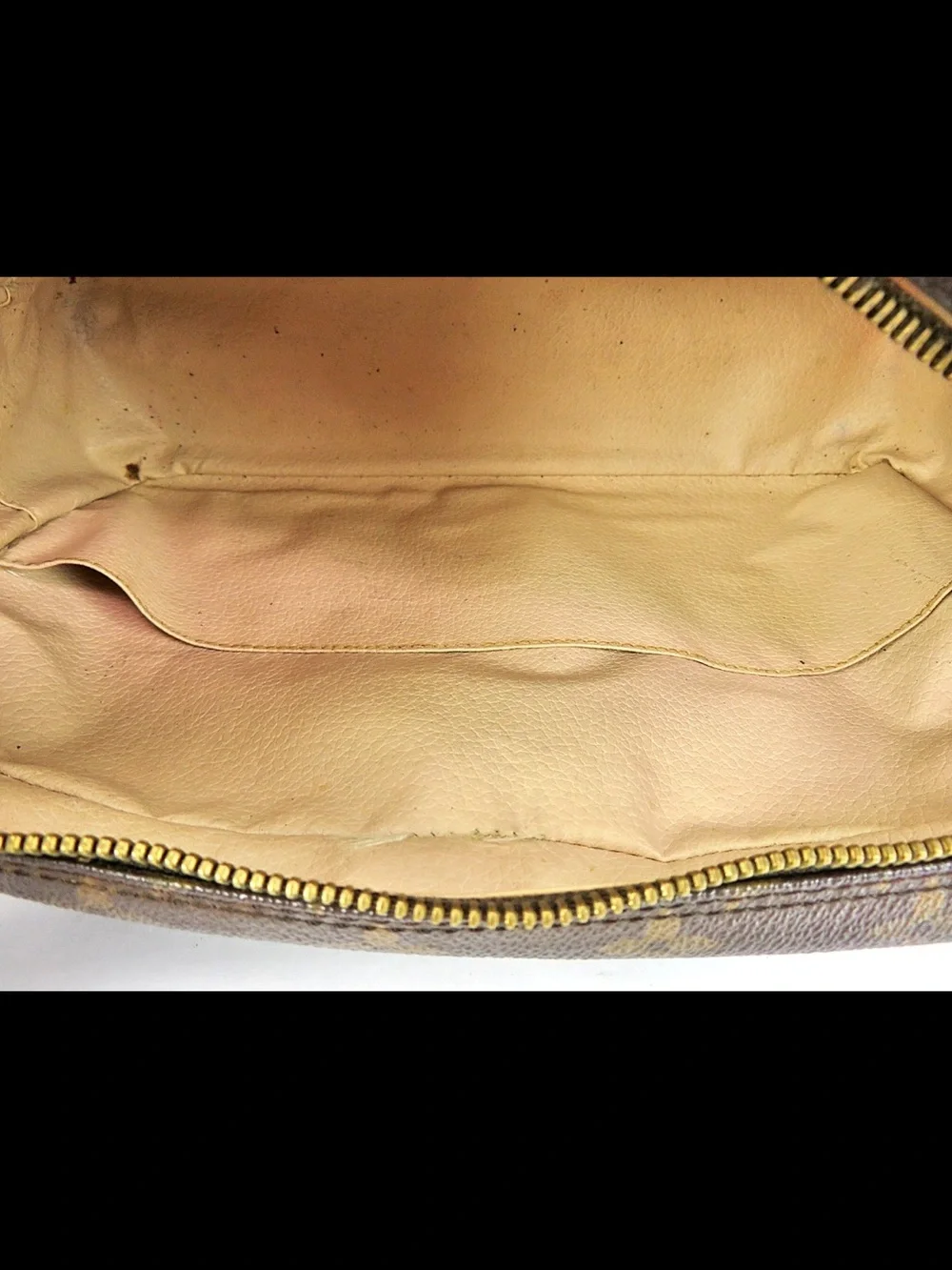 Louis Vuitton Monogram Canvas Brown & Gold Cosmetic Pouch